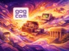 El cofundador original de GOG retoma el control de la plataforma y promete fortalecer su misión DRM-free Ilustración abstracta y colorida que representa la preservación del videojuego: cofres con soportes físicos antiguos, un ordenador retro, discos y cartuchos flotando en un flujo luminoso, con un templo clásico como símbolo del patrimonio cultural y el logo de GOG emergiendo en el centro.